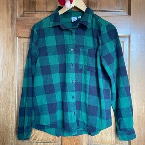 Betty Boop Green and Black Flannel